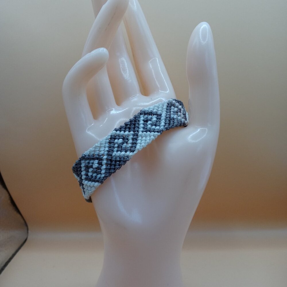 Multicolor Handwoven Macrame Thread Bracelet Desi… - image 3